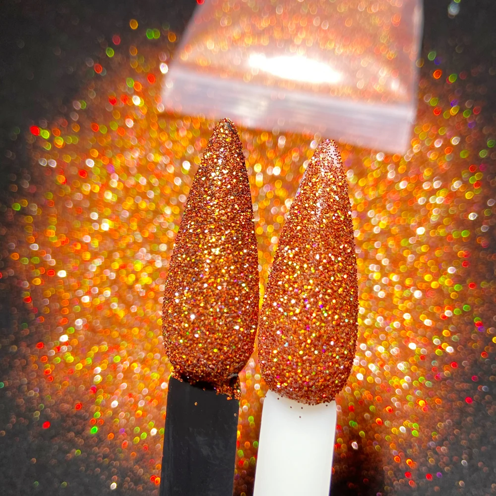 Nail Glitter Powder 0.2 1/128 Multi-color Holographic Mirror Glitter For Nail Art 50 Grams Holo Ultra Fine Nail Glitter Powder