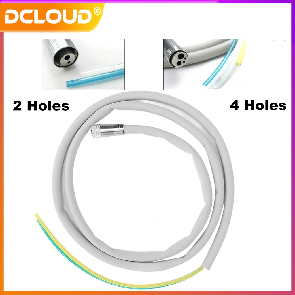 

1Pc Dental High Speed Handpiece Hose Tubes 2/4 Holes Connector Silicone Tubing for Dental High Speed Handpiece Dentistry Lab