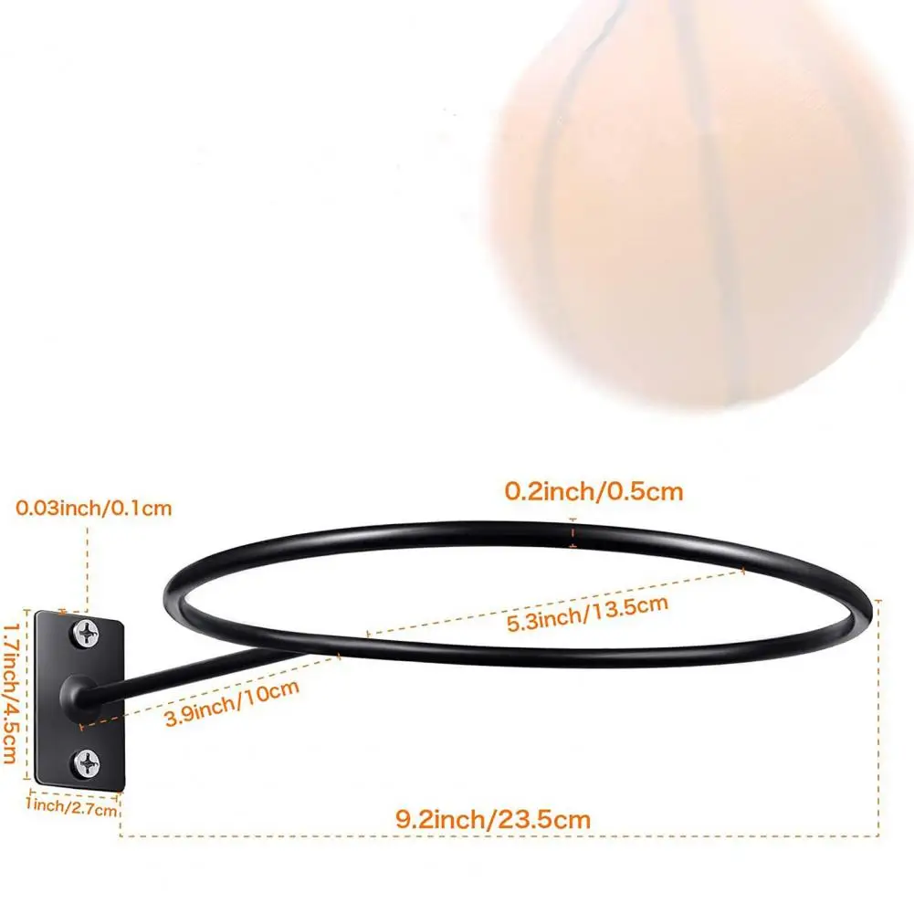 

Настенный держатель для мяча подставка для баскетбольного мяча Iron для футбола, баскетбола, регби, футбола, волейбола, шлема для мотоцикла, для спорта