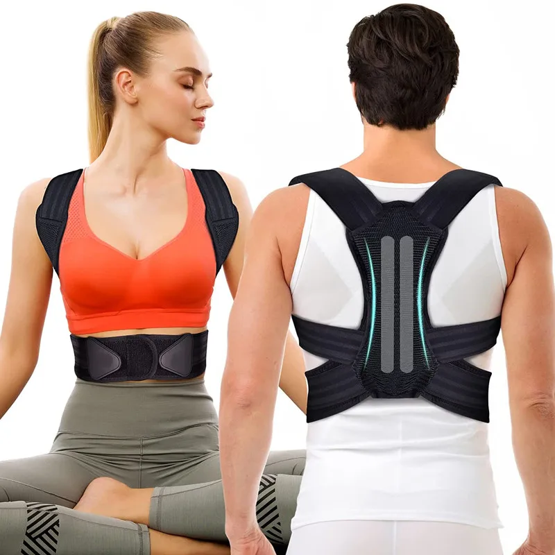Adjustable Posture Corrector With Back Support Men Ladies Back Support Relief Neck Back Shoulder Posture Support