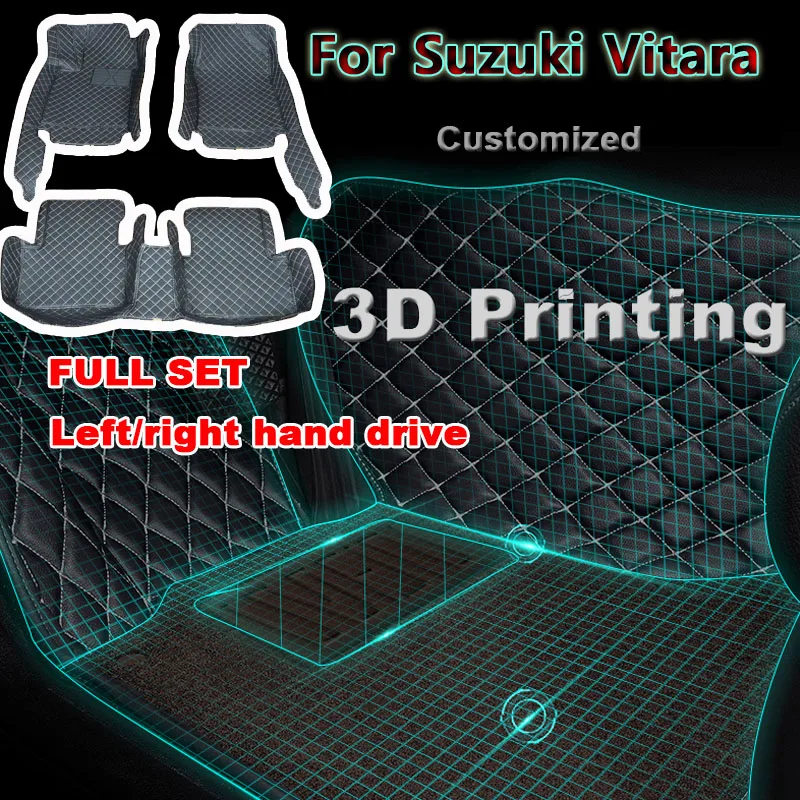 

Car Floor Mats For Suzuki Vitara Escudo LY 2021 2020 2019 2018 2017 2016 2015 Auto Interiors Accessories Pads Foot Pedal Carpets