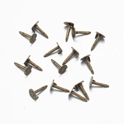 100-Piece Metal Locking Pin Back Brooch Badge Holder Set for DIY Jewelry and Craft Accessories (Antique Bronze Pin)