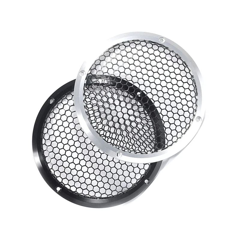 Aluminum Car Tweeter Speaker Grill Cover Full Metal Mesh Grille for Audio Enhancement 3.5Inch