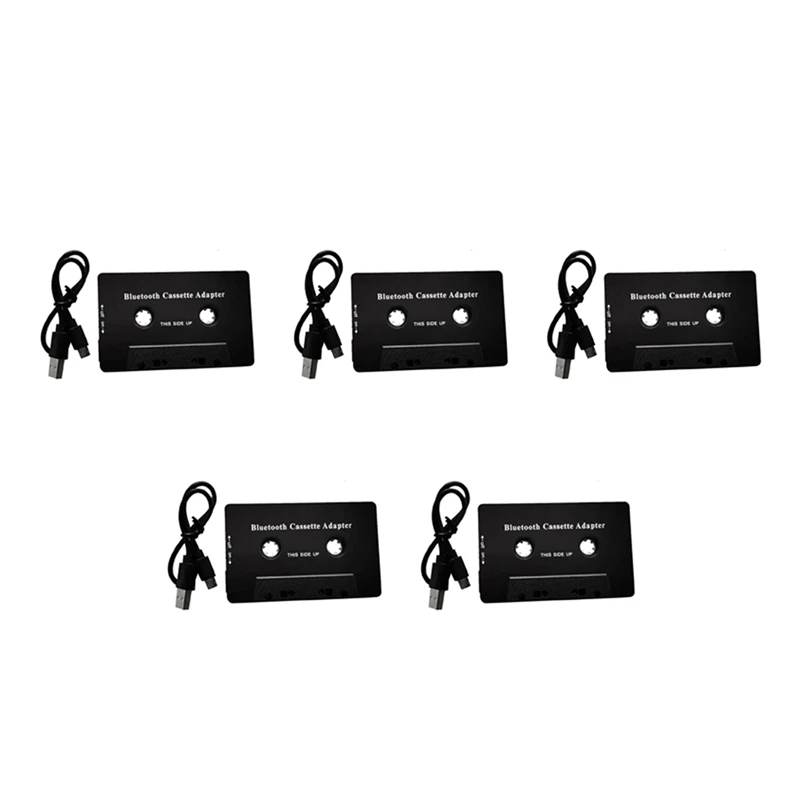 

HOT-5X Universal Cassette Bluetooth 5.0 Audio Car Tape Aux Stereo Adapter With Mic For Phone MP3 AUX Cable CD Player