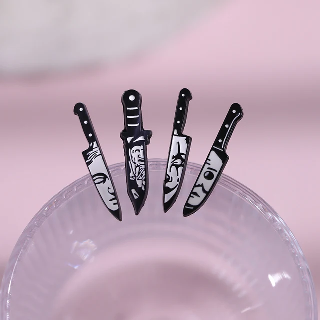 Horror Movie Dagger Enamel Pins Brooches Lapel Badge 2