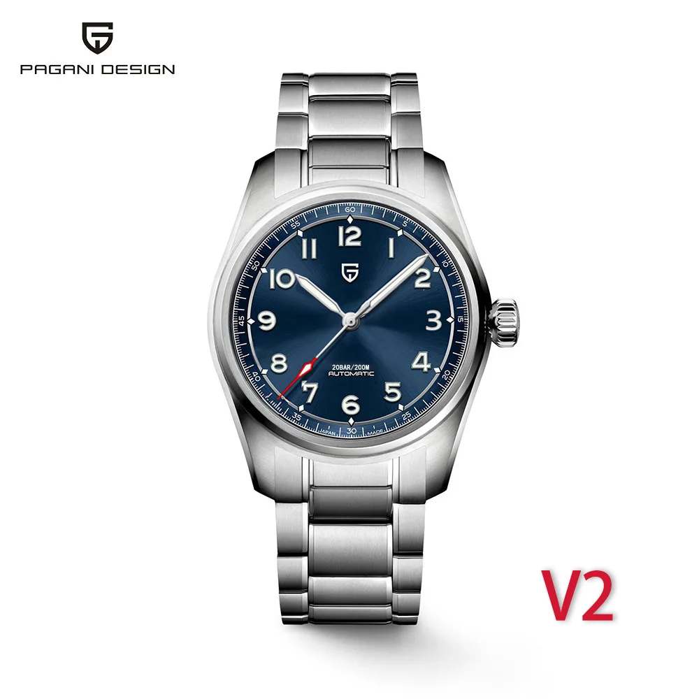 2022 New 38MM PAGANI Design Top Brand Men's Pilot Automatic Mechanical Watches Nh35A Sapphire waterproof 200m Relogio Masculino