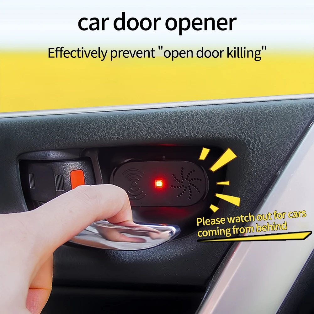 Smart Sensor Alarm Car Door Opening Anti-Collision Device Voice Notifications High Sensitivity Car Door Opening Sensor