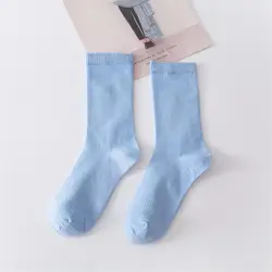 Vibrant Dance Sports Socks for Women - Breathable Cotton in Stunning Solid Colors (Sky Blue)