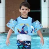 Non-inflatable Double Shoulder Baby Swimming Safely Ployster Sliding Switch Button Swim Equipment Arm Float Kids Life Vest Water 2