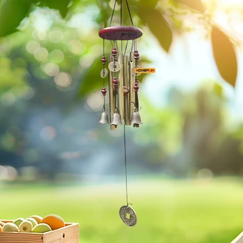 Large Wind Chime Tubes Bells Metal Church Bell Outdoor Garden Home Garden Decor Hanging Wind Chime Symbol Of Good Luck 1