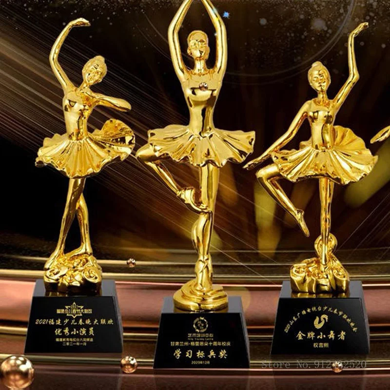 

Customizable dancing trophy dance crystal note singing chorus competition awards home decoration collection music trophy