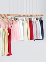 SuyaDream, Woman 100%Real Silk Shorts, 19mm, Elastic Waist, Comfortable Healthy Home Shorts, 2024 Spring Summer Pants, White - Image 2