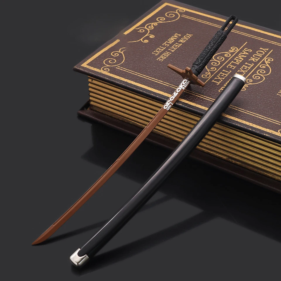 Samurai Sword Model, 26cm / 10.23in, Zinc Alloy, Rust-Resistant