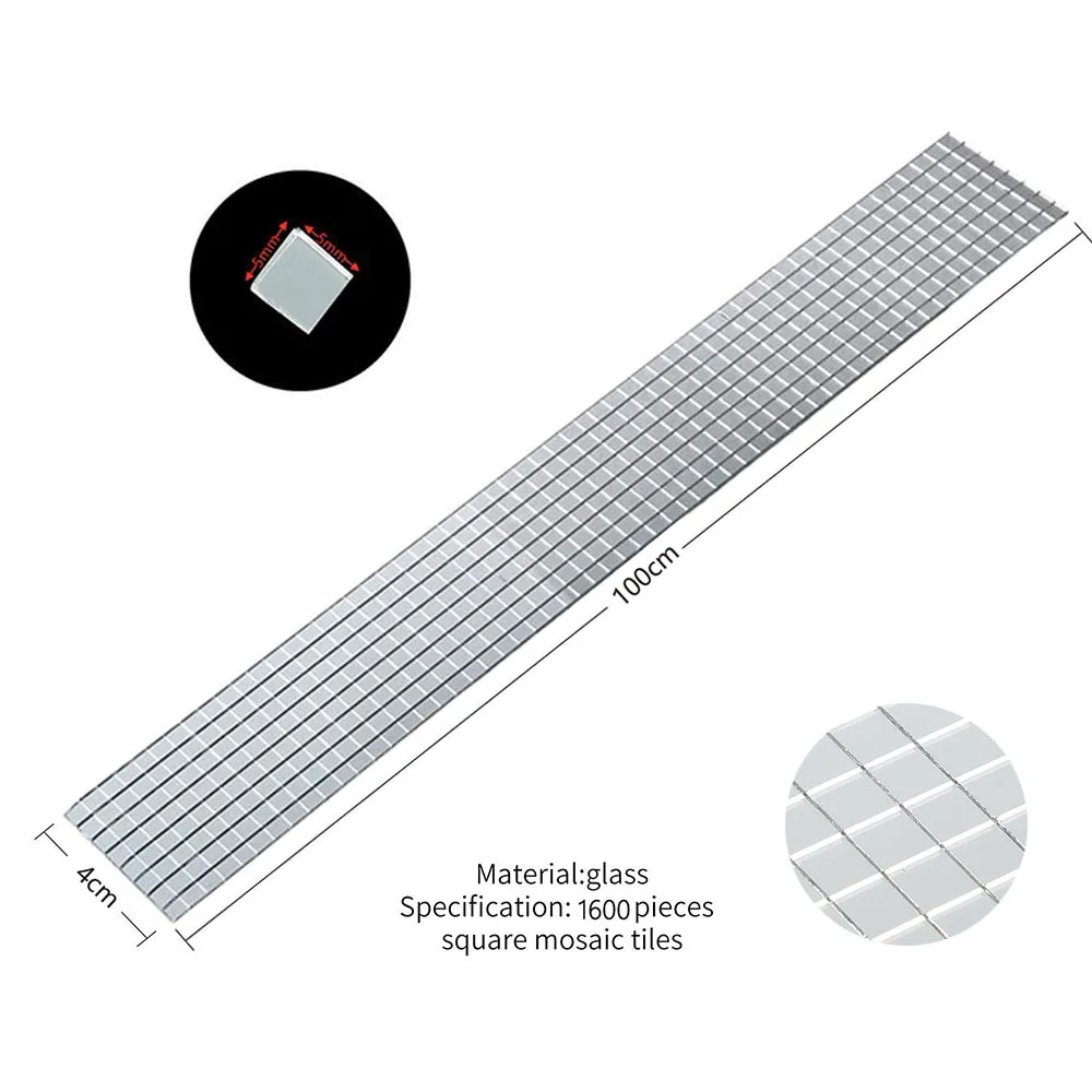 Wall sticker Self-adhesive Mosaic Lens Wall Stickers DIY Creative Living Room Background Wall Decorative Glass Stickers Living Room KTV