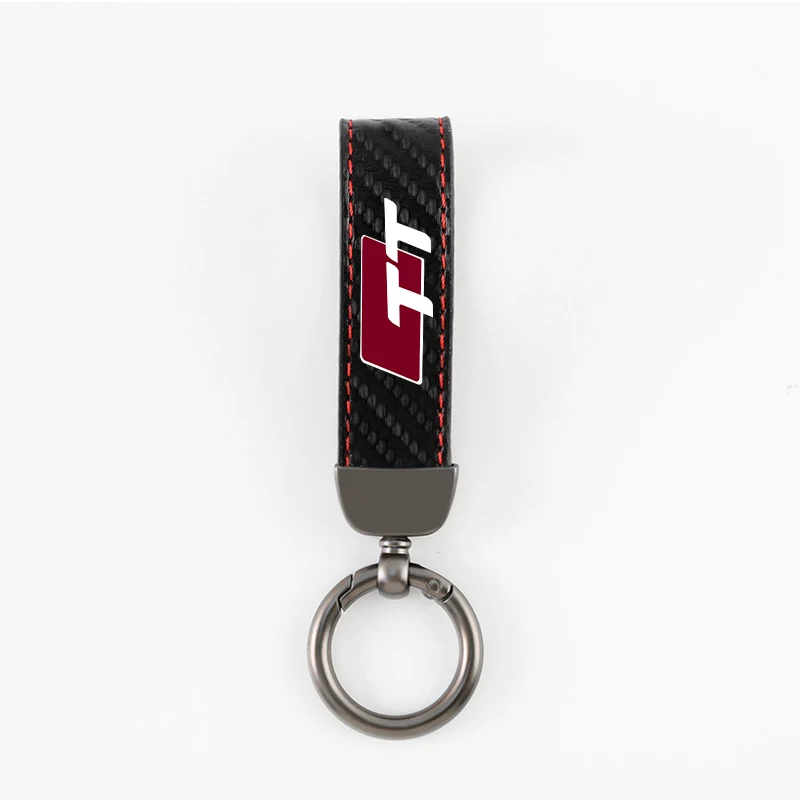 Autó keychain Lópatkó Övcsat ékszer számára audi A3 V–2 A5 A6 A7 A8 Q3 Q5 Q7 Q8 Szénrúd Izomrost bőrből keychain autó accessor