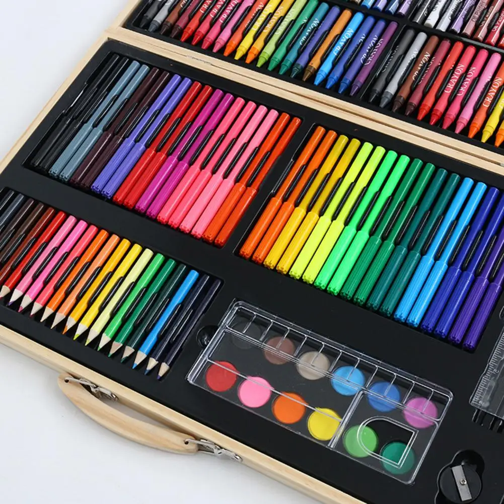 100pcs Creatology Art Set Watercolors, Oil Pastels, Colored Pencils Drawing  set