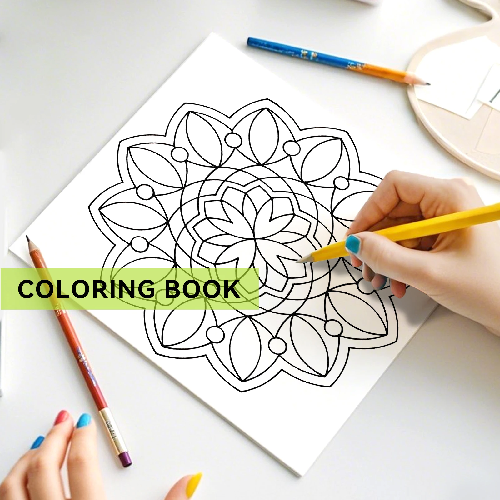 MANDALA Patterns Coloring Book for Adults Cute DIY Painting Drawing Book Perfect Gift for Party and Birthday ﻿ 6