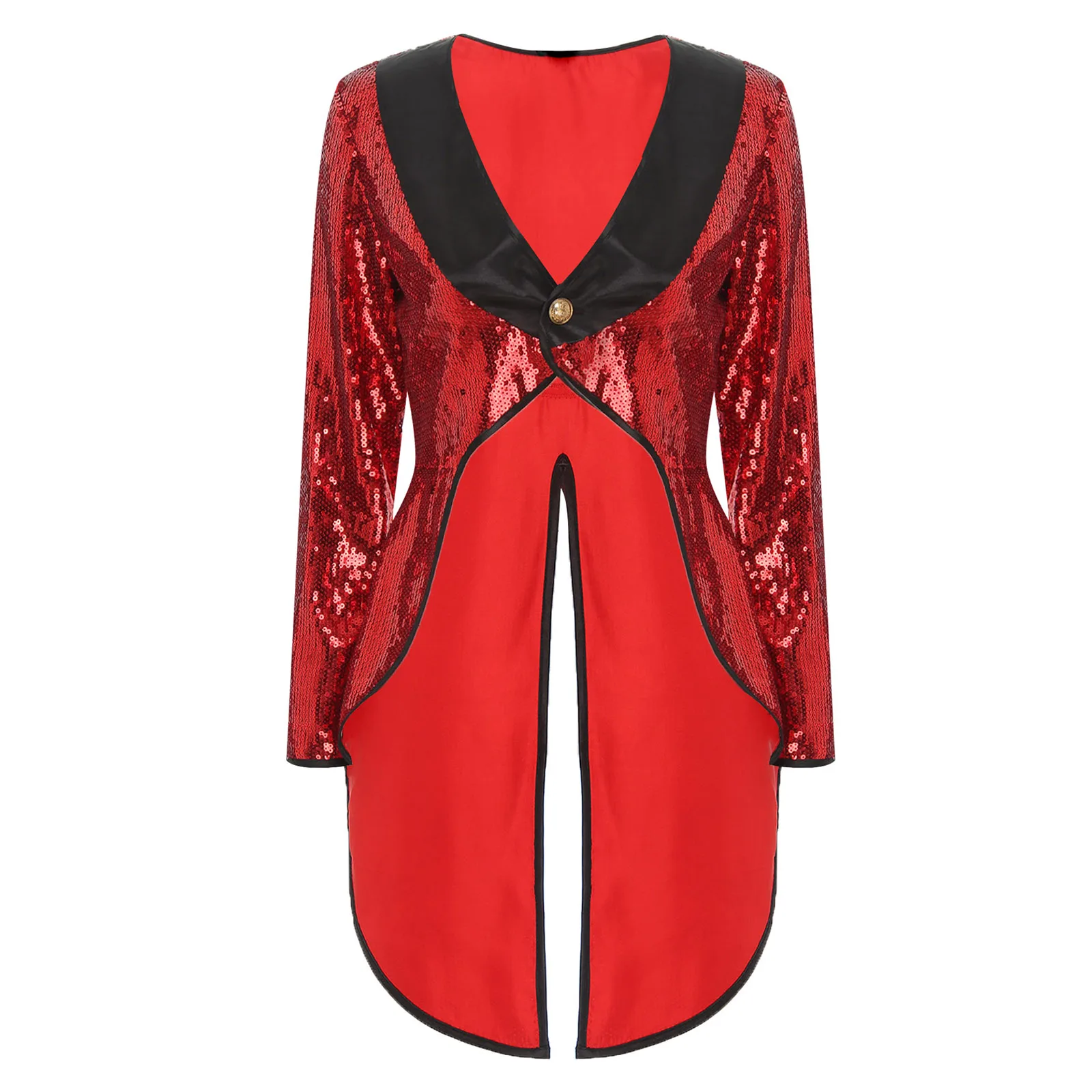 Disfraz De Maestro De Ceremonias De Circo Para Mujer Adulta De Halloween, Chaqueta De Terciopelo De Manga Larga Traje De Carnaval De Navidad Festival De Cosplay Rave Dianersel