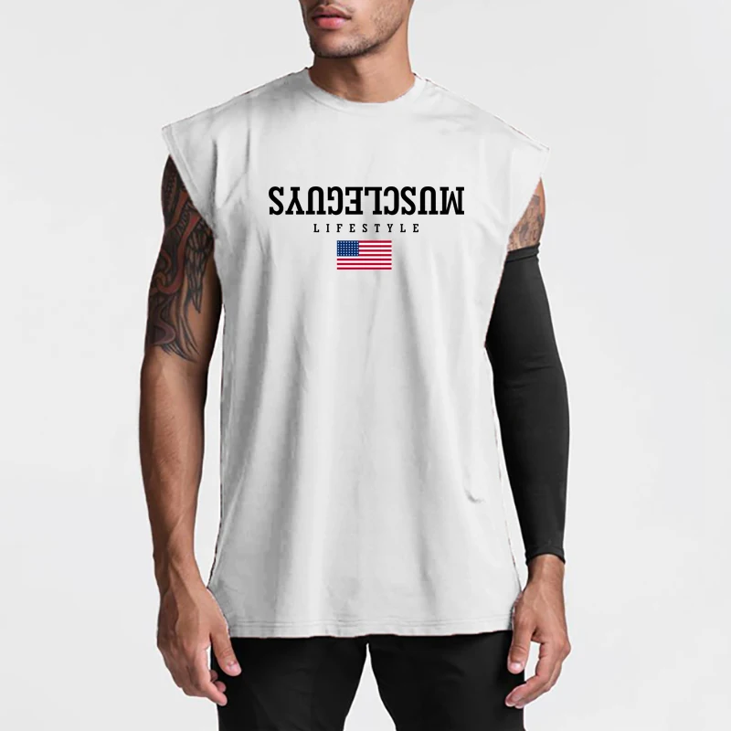 Musclragazzi Marca Abbigliamento Da Palestra Mens Bodybuilding Canotta Maglia Senza Maniche Gilet Felpa Fitness Allenamento Abbigliamento Sportivo Top