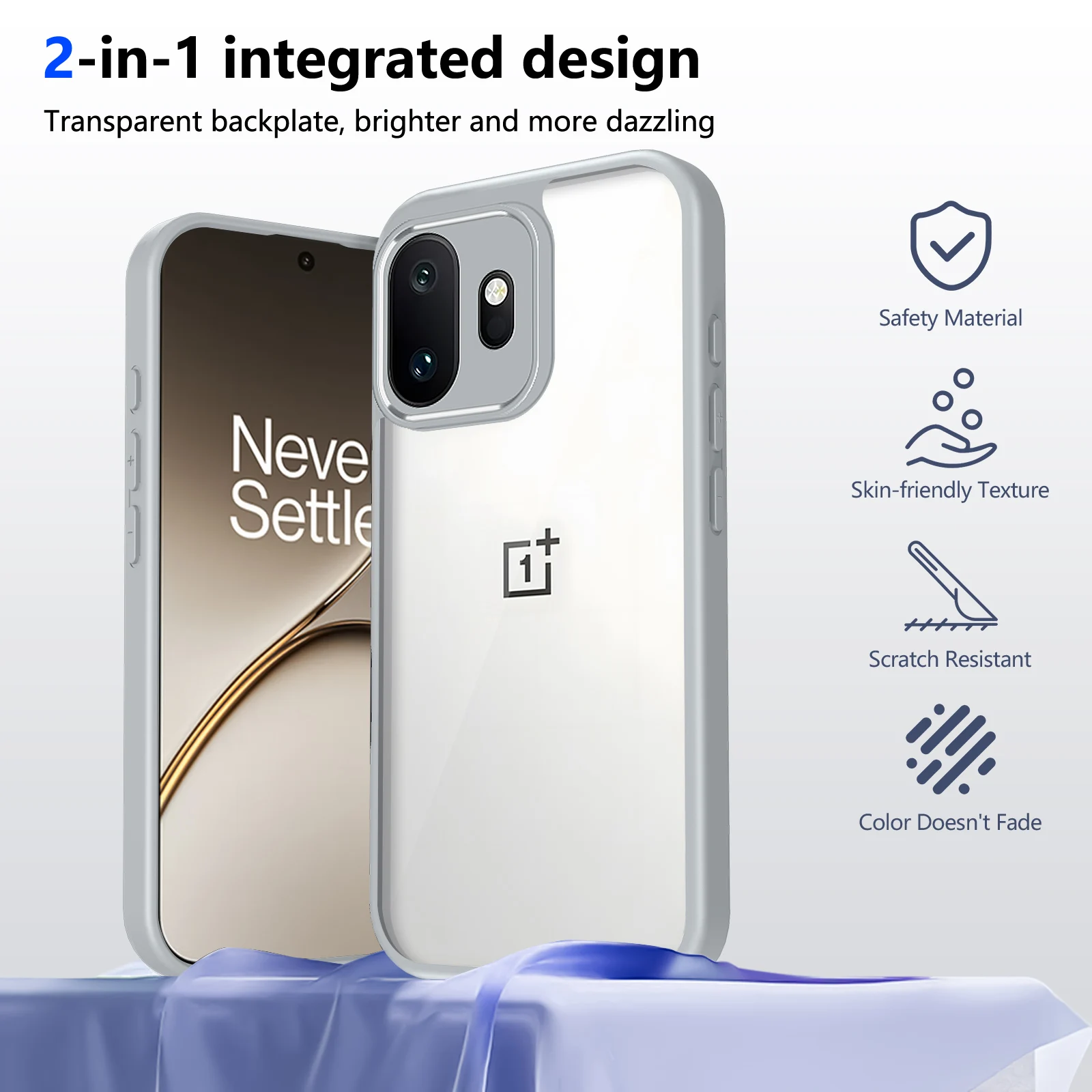 Premium Clear Silicone Frame Protective Shockproof Cover