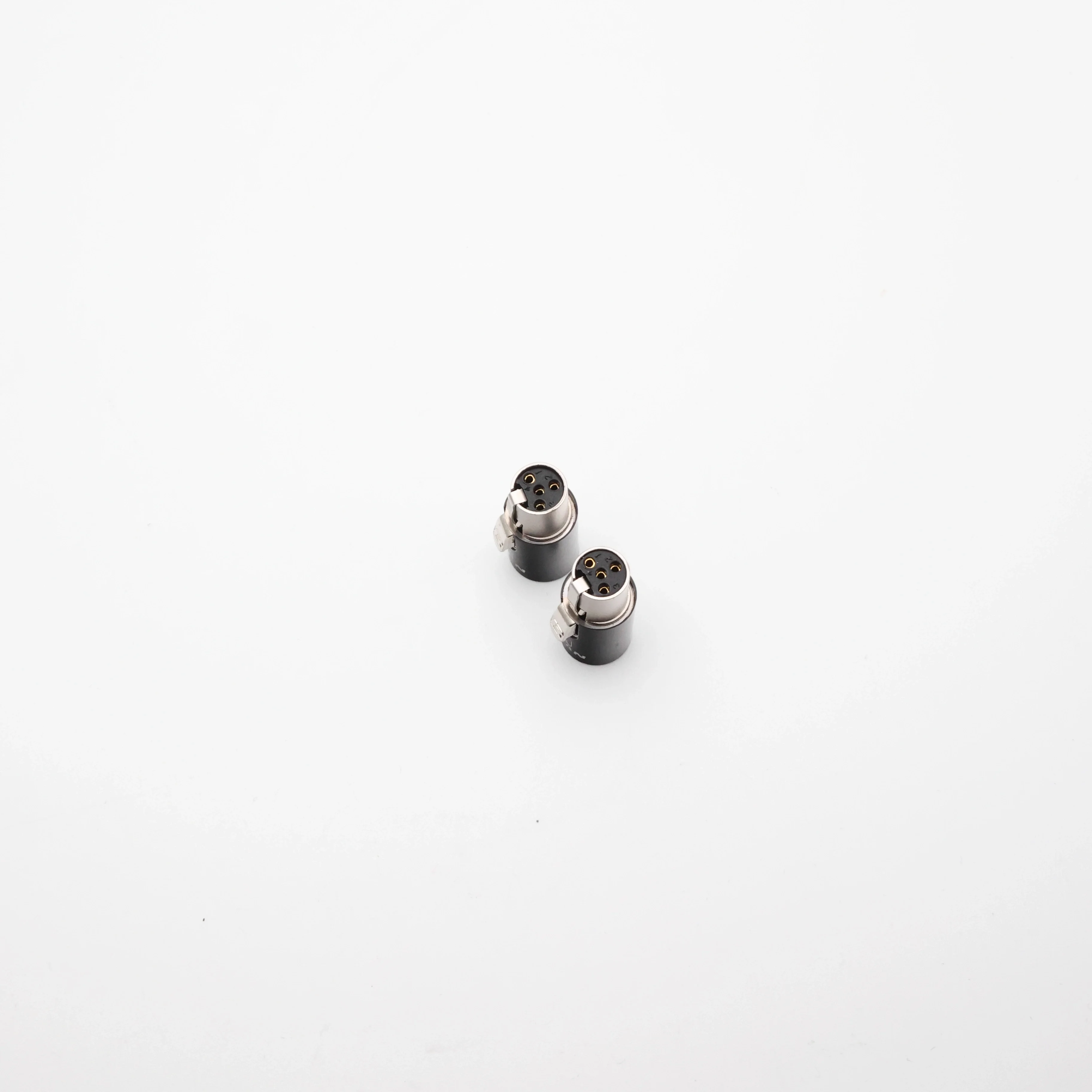 Super Short Audeze 1266 Meze Thror Zmf Headphone Male To MMCX 0.78MM FLAT/NOTCH 3.5MM FEMALE Adapter Connector Adaptor 1 Pair