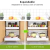 2 Pack Pull Out Cabinet Organizer 21" Deep Expandable Slide Out Drawer Organizers,No Drill Pull Out Drawers Adhesive 3