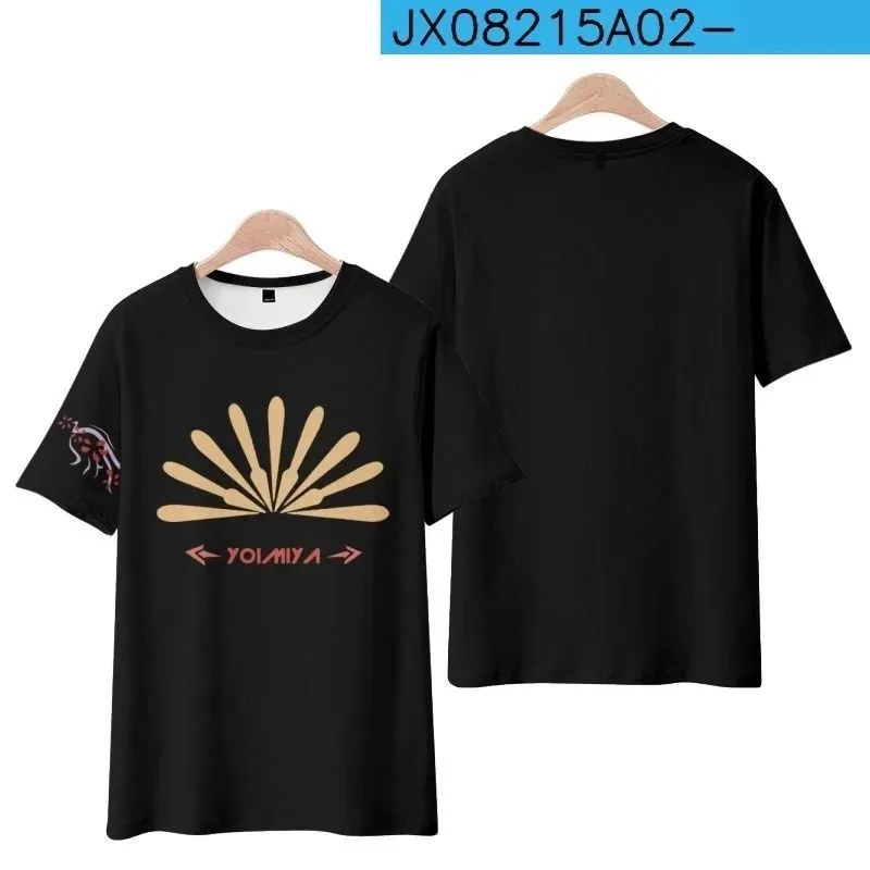 Genshin Impact 3D Print T Shirt, Naganohara, Yoimiya, Cosplay, Short Sleeve, Funny, Graphic Tees, Streetwear, Hot Game 2024