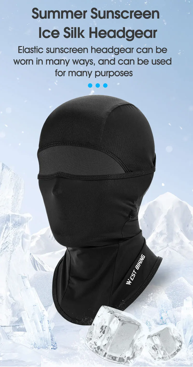 West Biking Radsport Maske Voll gesicht UV-Schutz Fahrrad maske Sommer Sturmhaube Hut Rennrad Schal atmungsaktive Outdoor-Ausrüstung – Detail 19