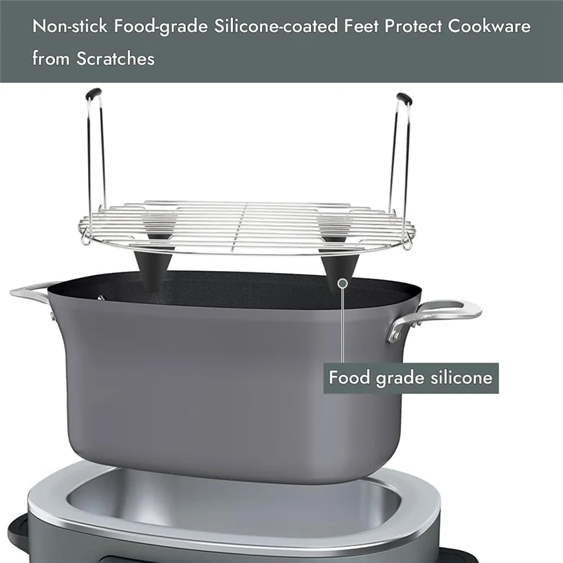 A45G-Roast And Steamer Rack For Ninja Foodi MC1000 MC1001 MC1010 Slow Cooker Crock, Multicooker Accessories