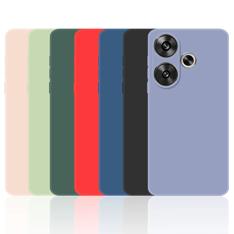 Soft Liquid Silicone Protective Phone Case for Xiaomi Poco F6 - Bumper Shield Cover
