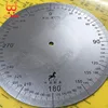 Diameter 160mm, Inner Hole 6mm,Thickness 2mm Industrial Measuring Disc Stainless Steel Angle Disc Mechanical Fittings 1
