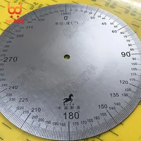 Diameter 160mm, Inner Hole 6mm,Thickness 2mm Industrial Measuring Disc Stainless Steel Angle Disc Mechanical Fittings 1