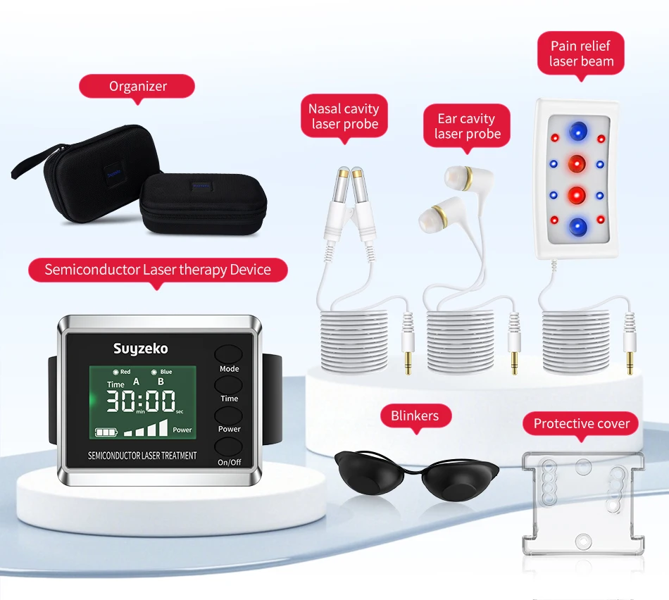Suyzeko Laser-Therapiegerät LLLT Medizinisches Professionelles Therapeutisches Laser-Physiotherapiegerät für Diabetes Bluthochdruck Schmerzlinderung – Detail 13