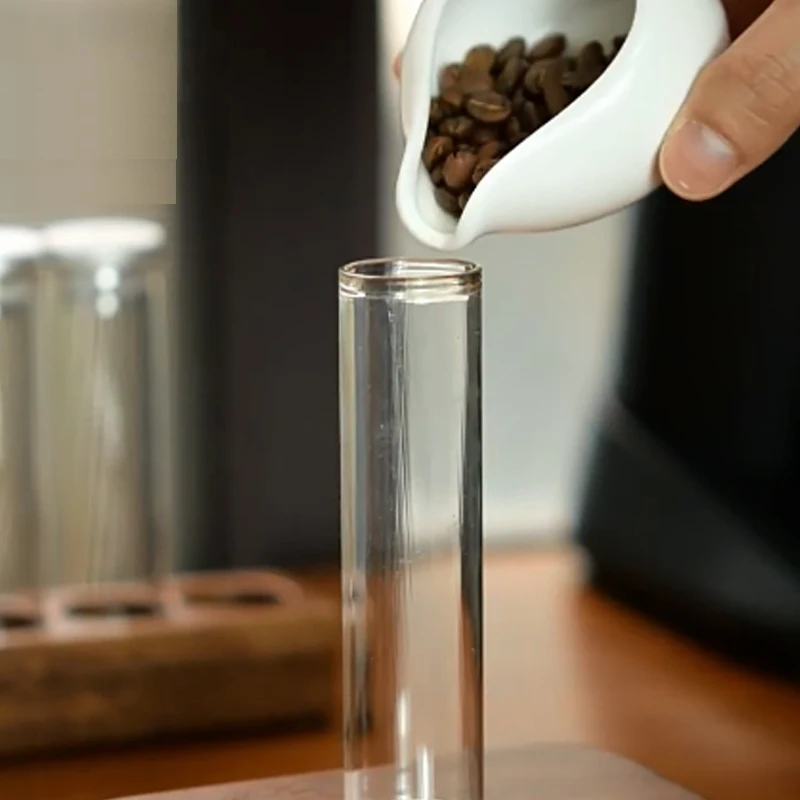 Metal Cap One Way Exhaust Valve Storage Tube Display Glass Bottle Coffee Bean Packaging Bottle Storage Sealed Jar Odor 150mm 120