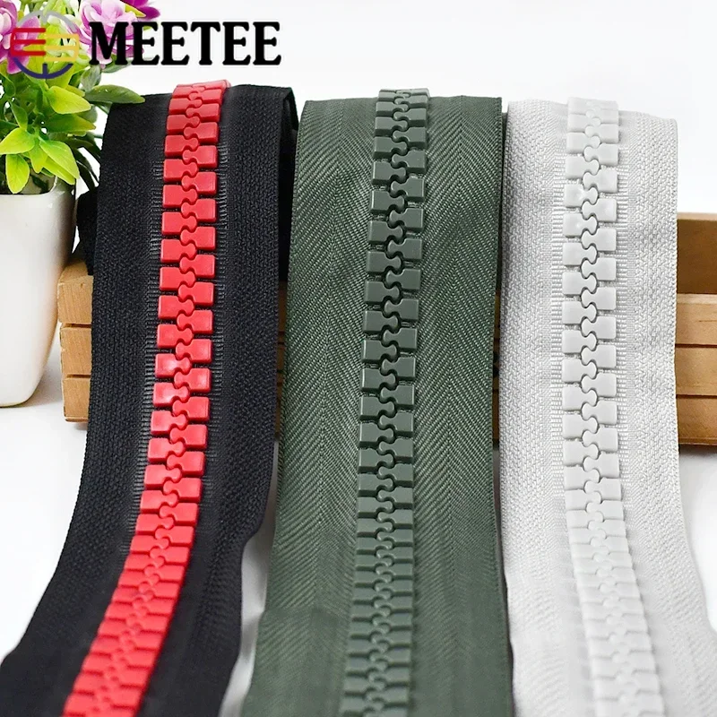 Meetee 1/2Meters 20# Extra Large Resin Zippers for Tent Outdoor