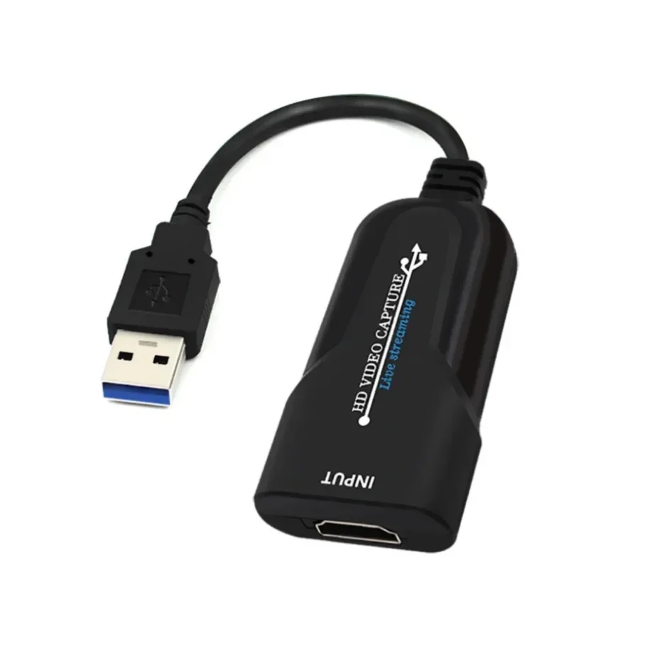 YIGETOHDE-Compatível com HDMI Game Video Capture Card, USB 3.0, 1080P, Adaptador Streaming para PS4, transmissões ao vivo, gravação de vídeo