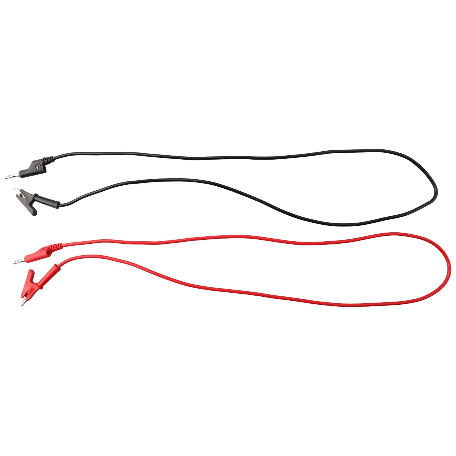 Double End Test Lead Wire Electrical Voltage 4mm Banana Plug Clip Crocodile 15A Multimeter DIY Test Wires 2Pcs 1M electrical test leads