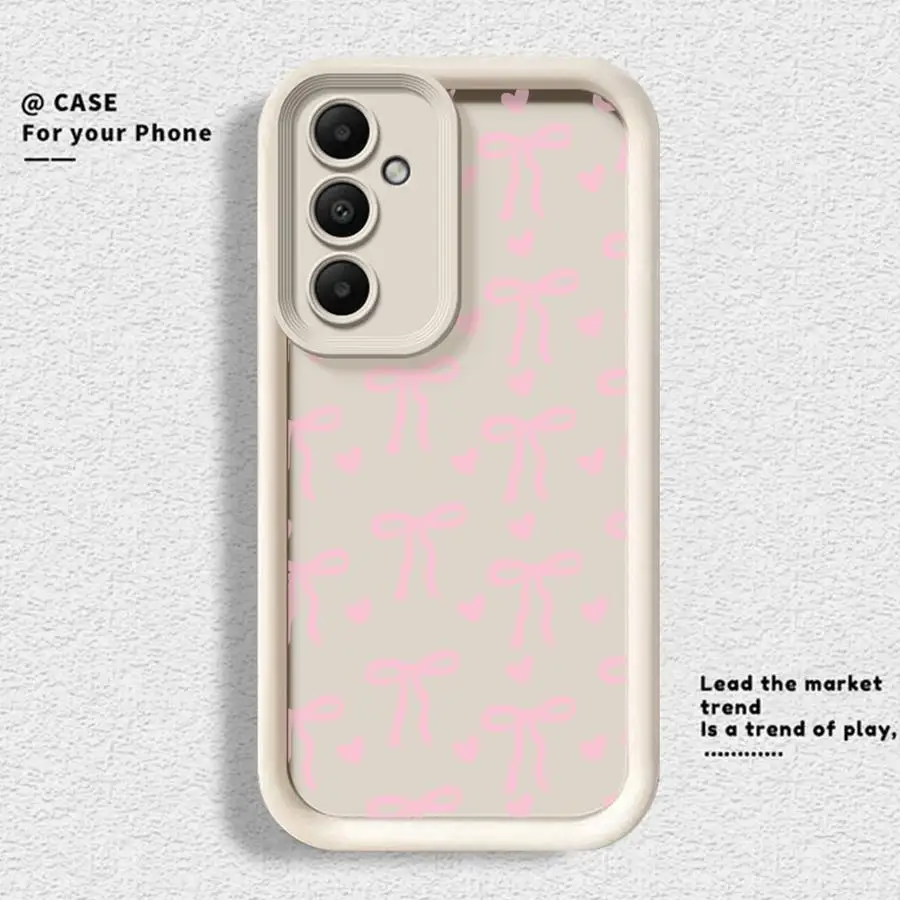 Pink Heart Bow Phone Cover Case