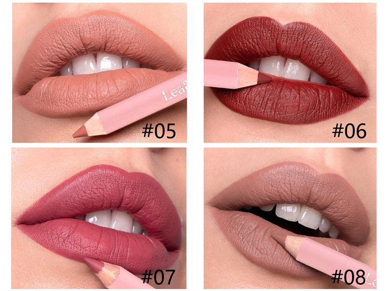 Wasserfester Lippenkonturenstift In Nude Pink Und Rotbraun_voghion.com