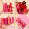 4pcs Set Jelly Cheek Blush Tint 3-in-1 Transparent Moisturized Blusher Facial Contour Rouge Lip Stick Long Lasting Rouge Makeup 2