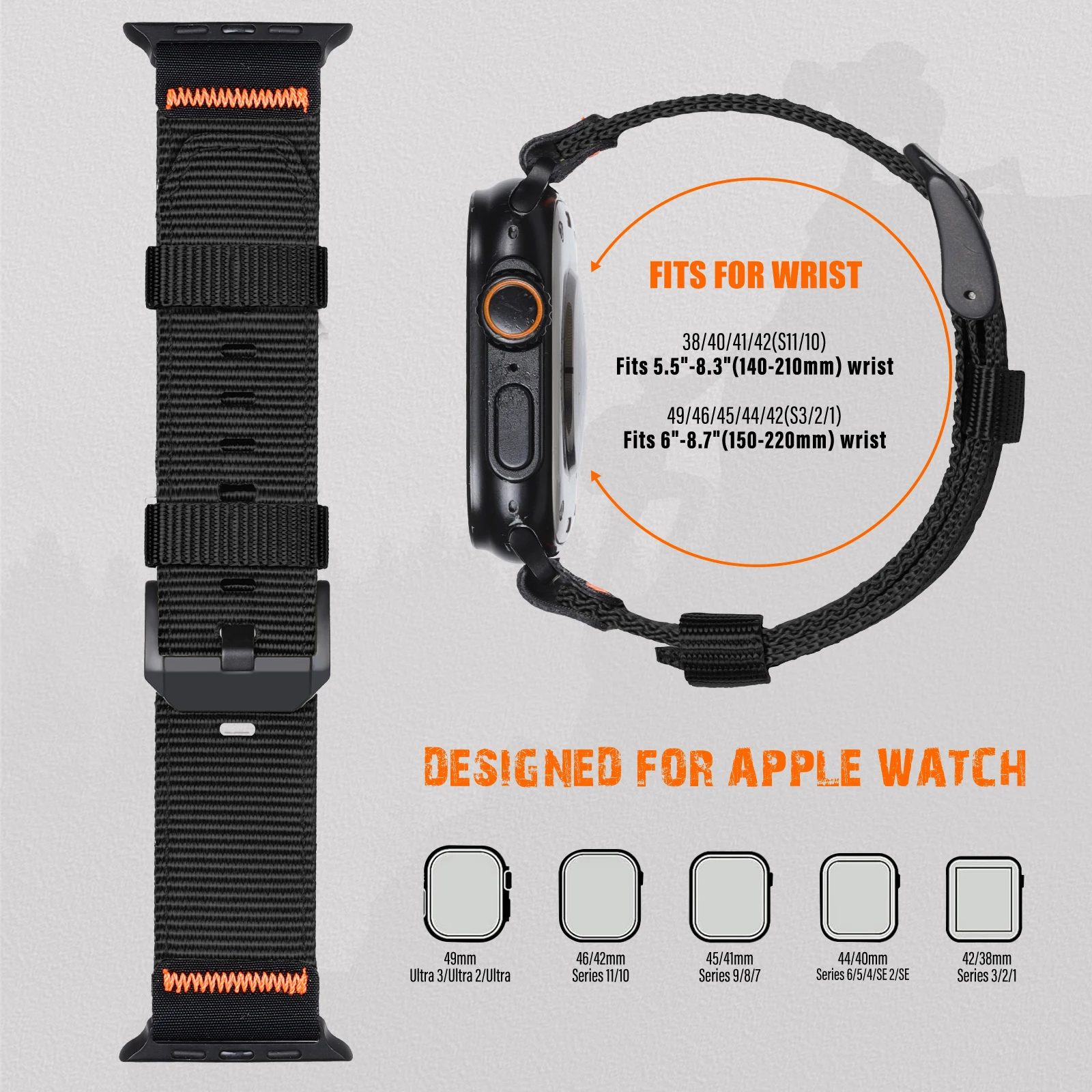 Premium Nylon Watch Strap – Versatile and Stylish Bracelet Replacement Band