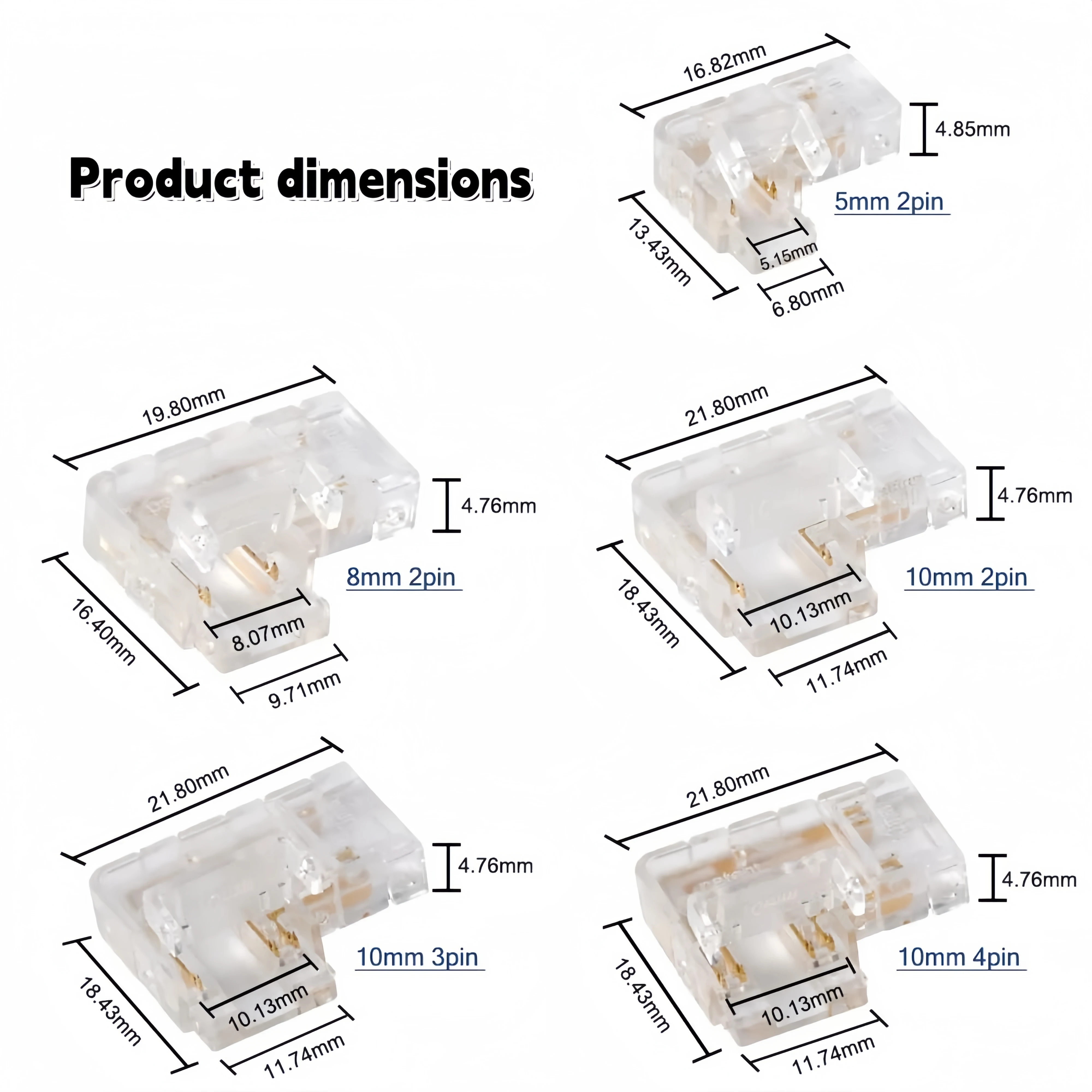 รูปสินค้า COB LED Connector สำหรับไฟสตริป