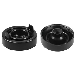 2 - Piece Automotive LED Headlight Dust Cover Set with 80mm Inner Diameter (Black 2pcs)