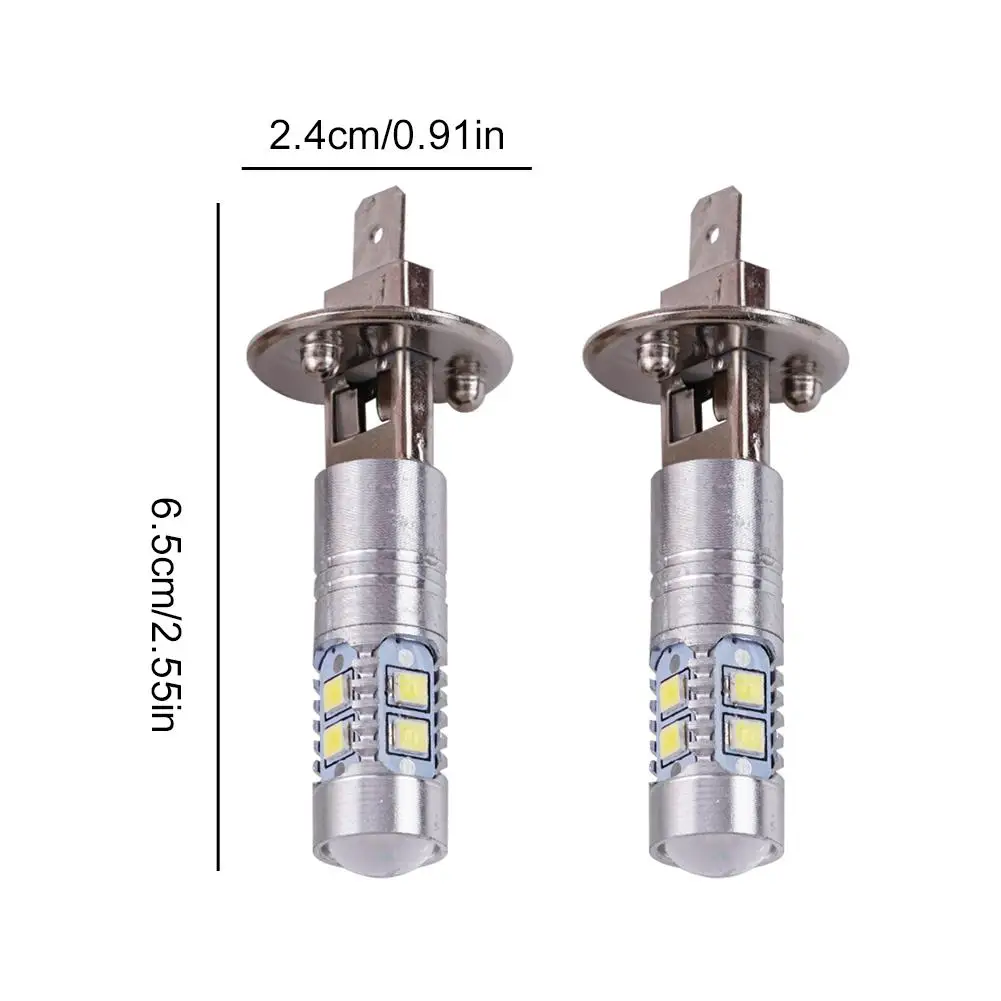 자동차 안개등 어셈블리용 H3 50W 3030 트럭 자동차 전면 범퍼 안개등 8H1 10smd 2835 led