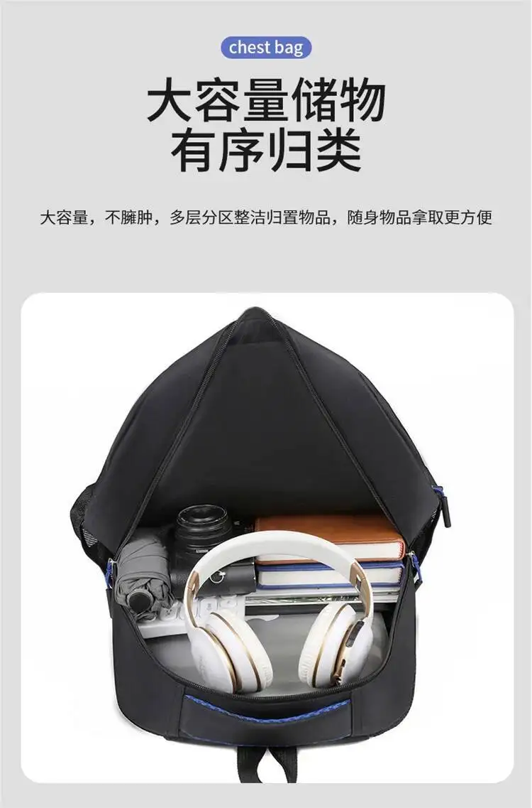 Mittelschule, mehrschichtig, doppelte Umhängetaschen, zum Verkauf, Herrenmode-Rucksack, Herren-Business-Pendler-Rucksack mit großer Kapazität – Detail 19
