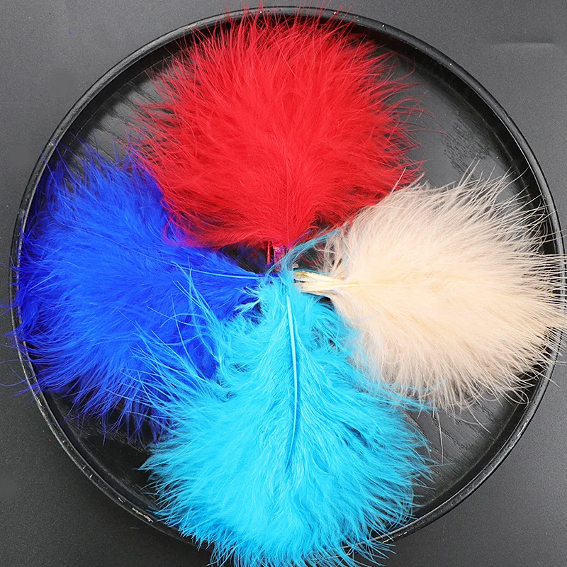 50/100pcs Fluffy Marabou Feather 3
