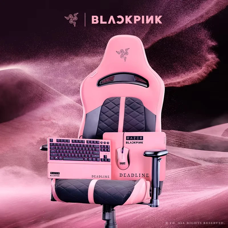 Razer DeathAdder Essential BLACKPINK Edition 유선 게이밍 마우스 PC 노트북 게이머용 인체공학적 e스포츠 게임 마우스