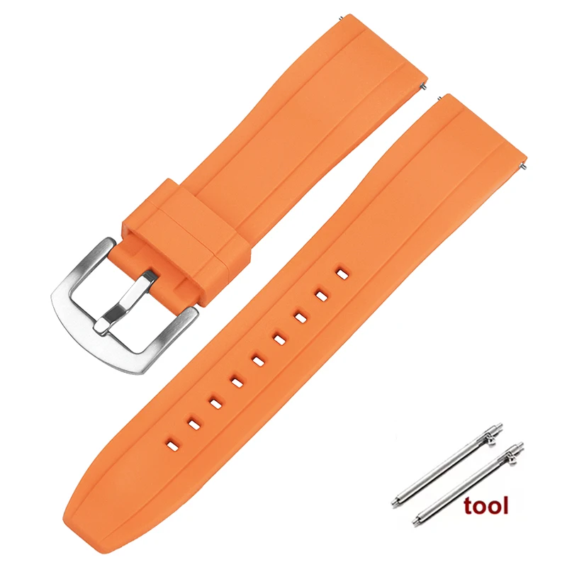 Premium Waterproof Silicone Sport Strap - Quick Release, Multiple Colors