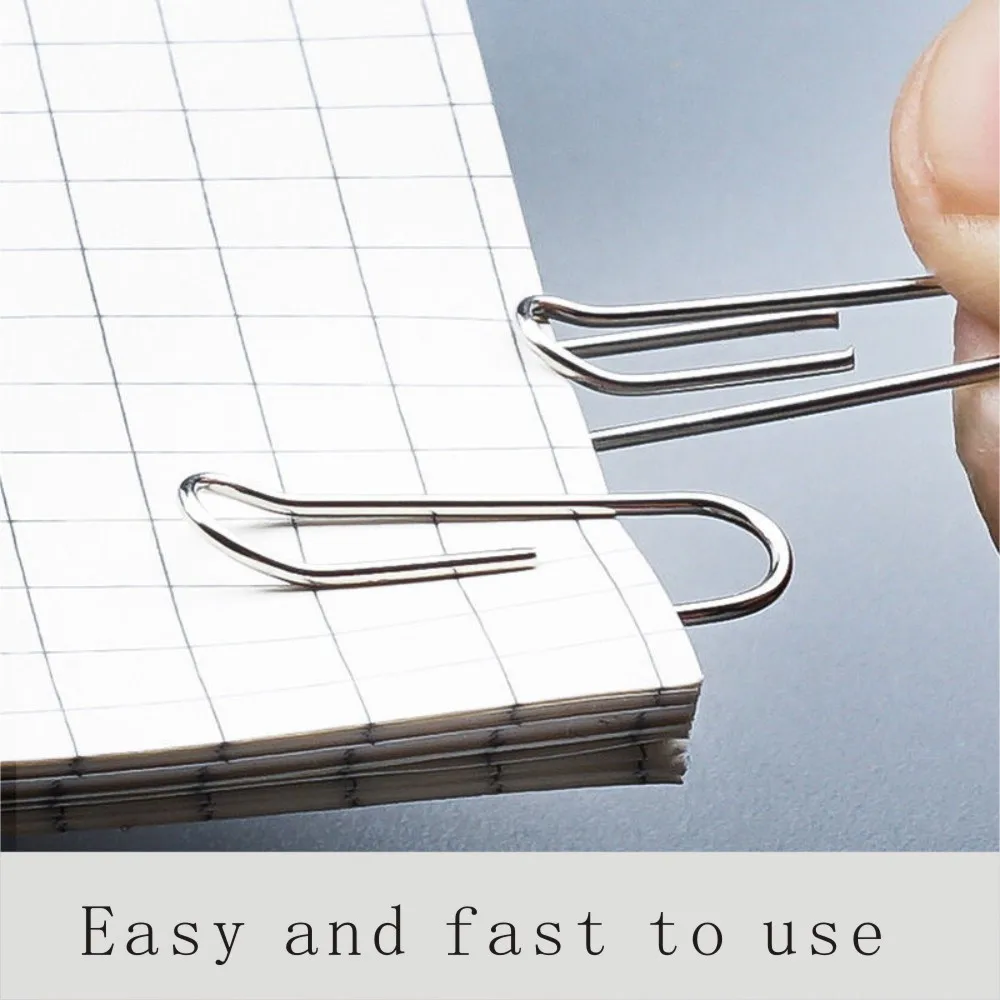 Filing Paper Clip Data Storage Metal Material Stationery School Office Supplies Bookmark Clip Data Fixing Pin