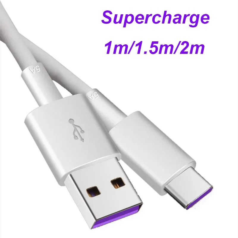 Оригинальный кабель huawei type c supercharge для Huawei nova 7 P30 P20 mate 20 P10 plus honor 20 30 magic 2 pro, супер быстрая зарядка